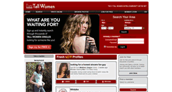 Desktop Screenshot of datetallwomen.net